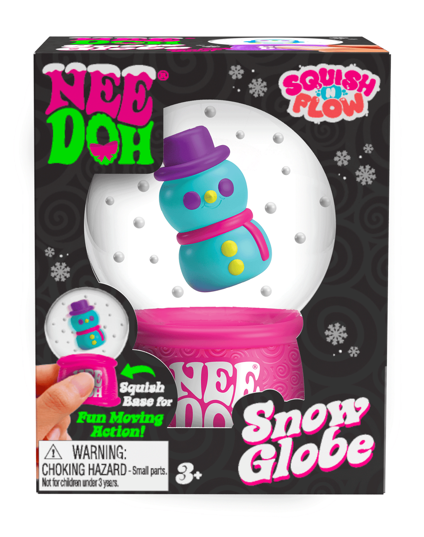 NeeDoh Squish N Flow Snow Globe