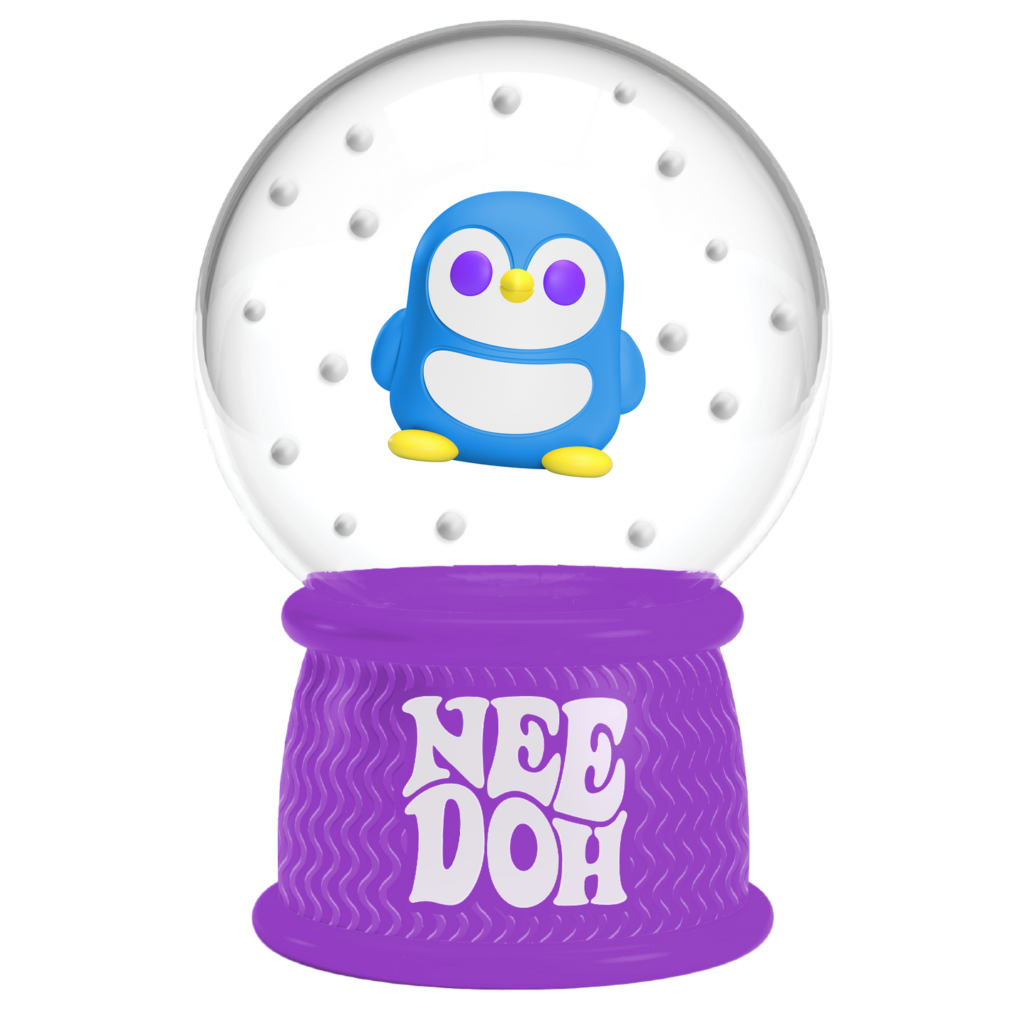 NeeDoh Squish N Flow Snow Globe