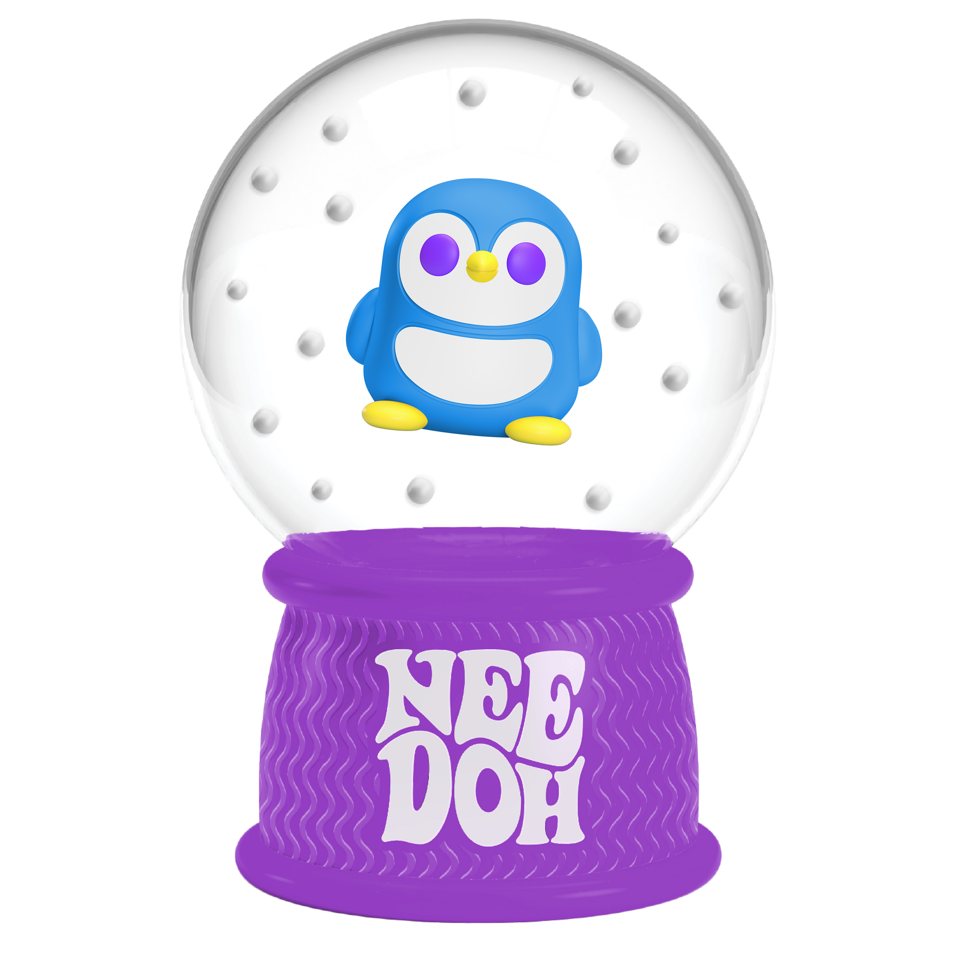 NeeDoh Squish N Flow Snow Globe
