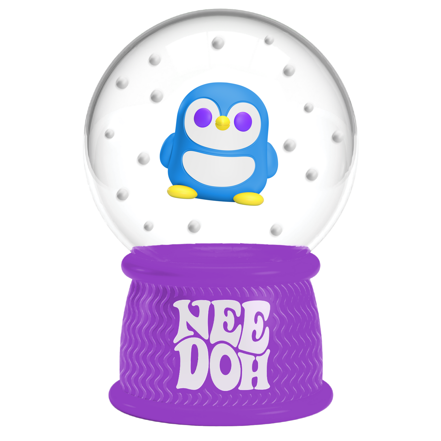 NeeDoh Squish N Flow Snow Globe