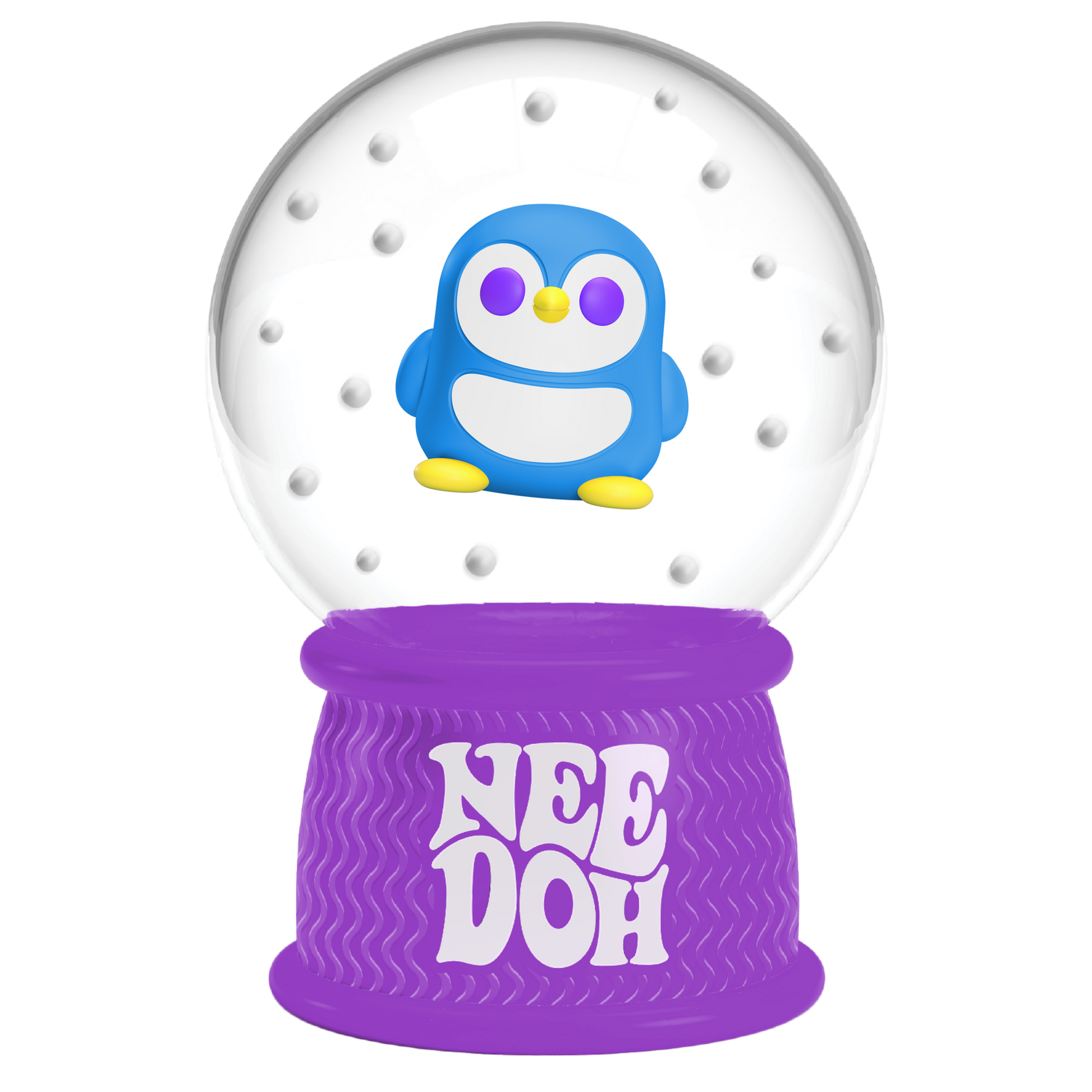 NeeDoh Squish N Flow Snow Globe
