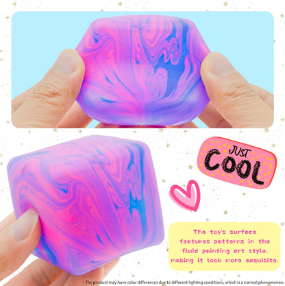 NeeDoh Nice Cube – Solid Squish – Pink & Blue