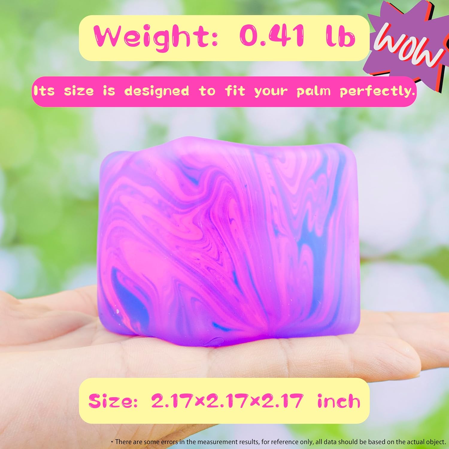 NeeDoh Nice Cube – Solid Squish – Pink & Blue