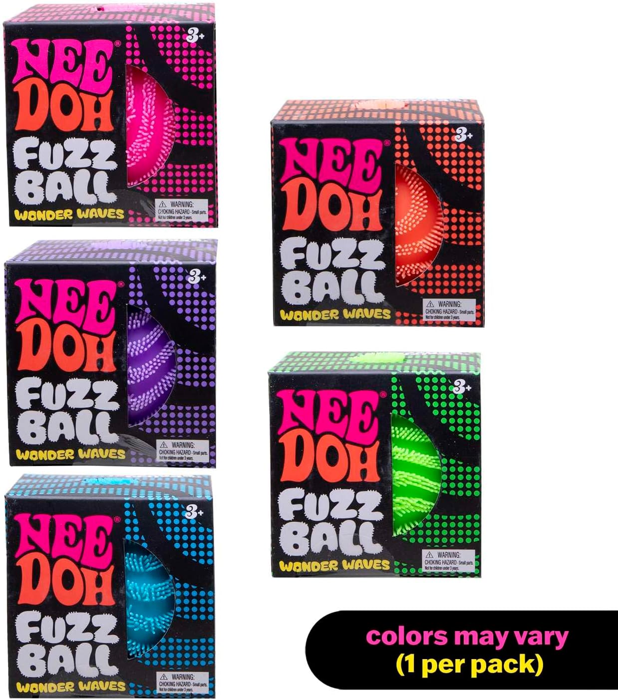 NeeDoh Fuzz Ball – One Per Pack (Wonder Waves)