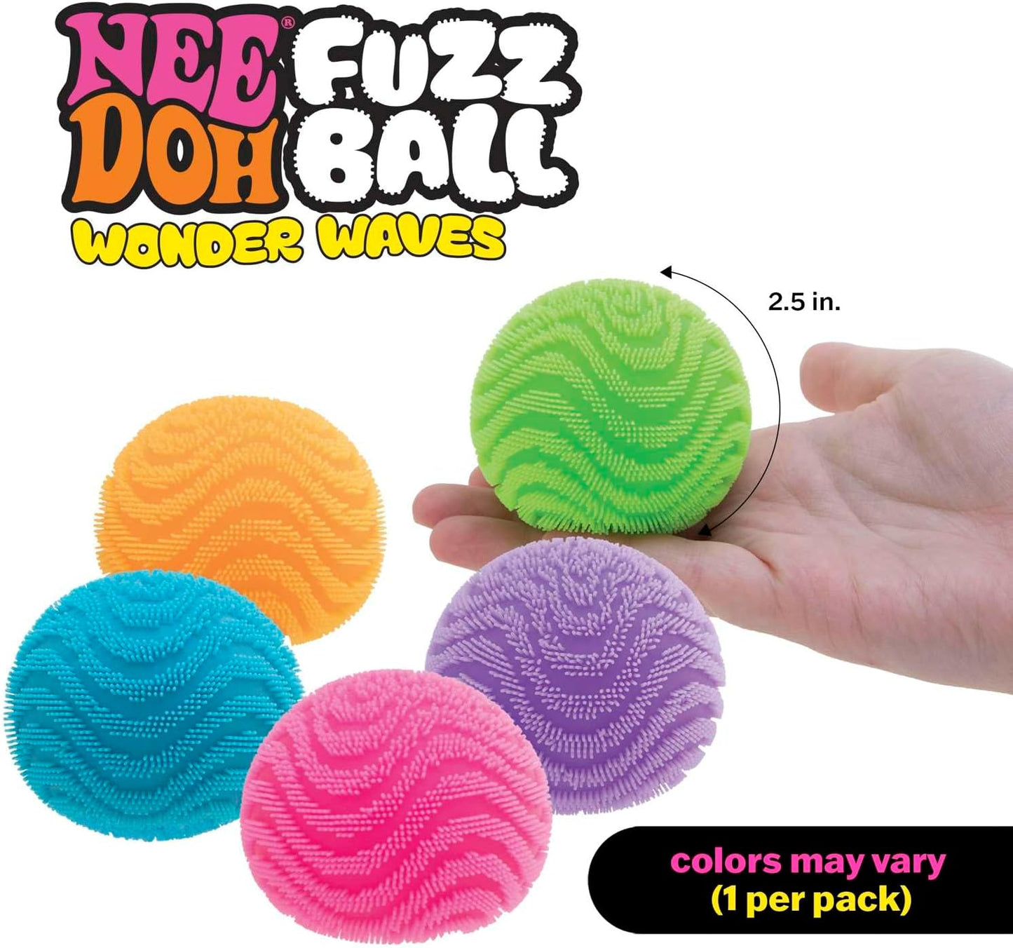 NeeDoh Fuzz Ball – One Per Pack (Wonder Waves)