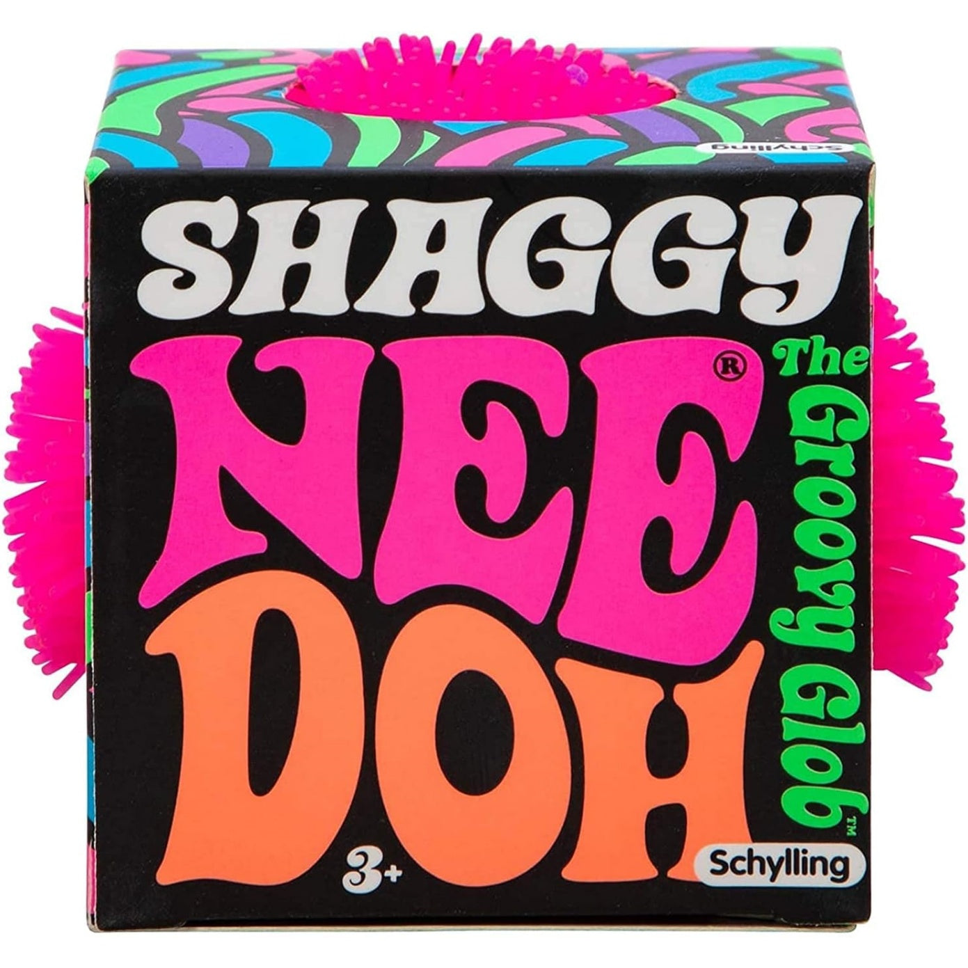 NeeDoh Shaggy Ball – Neon Squishy – 3 Pack