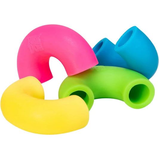 NeeDoh Mac ‘N’- Squeeze – 4 Squishy Noodles – Assorted
