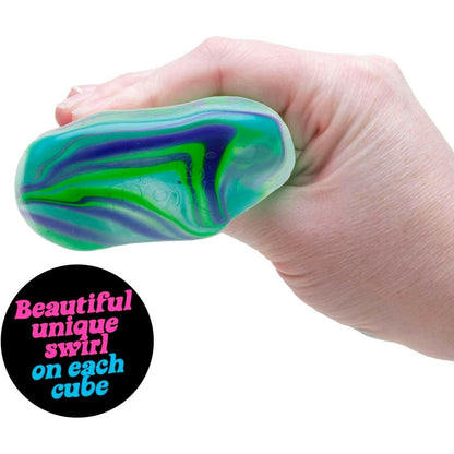 NeeDoh Nice Cube Swirl – Solid Squish – Assorted