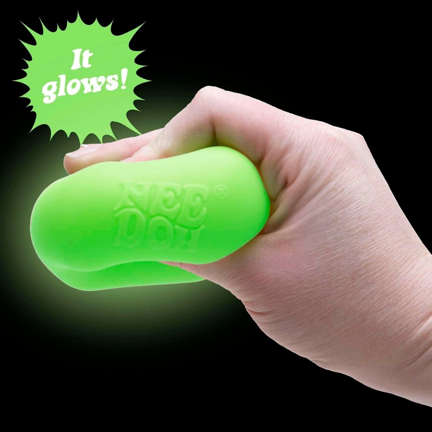 NeeDoh Nice Cube Glow – Glows in the Dark – Assorted