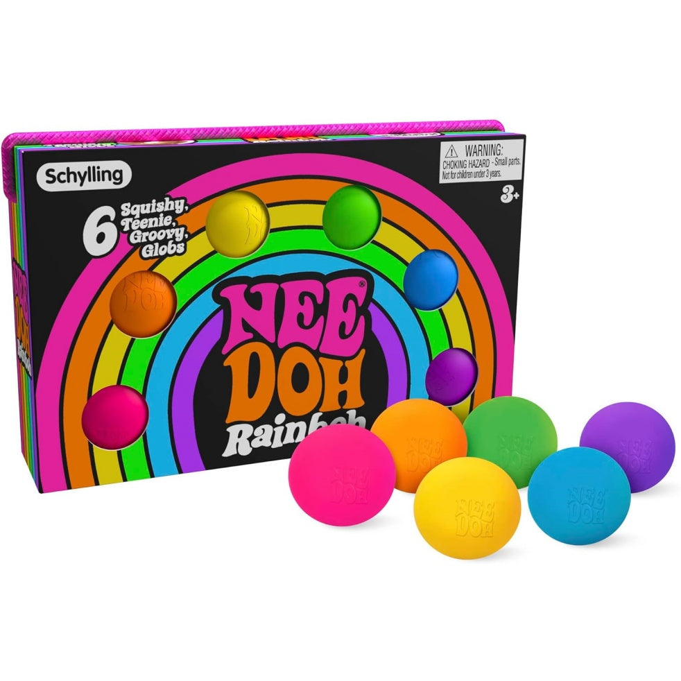 NeeDoh Rainboh Teenie – Mini Globs – 6 Pack