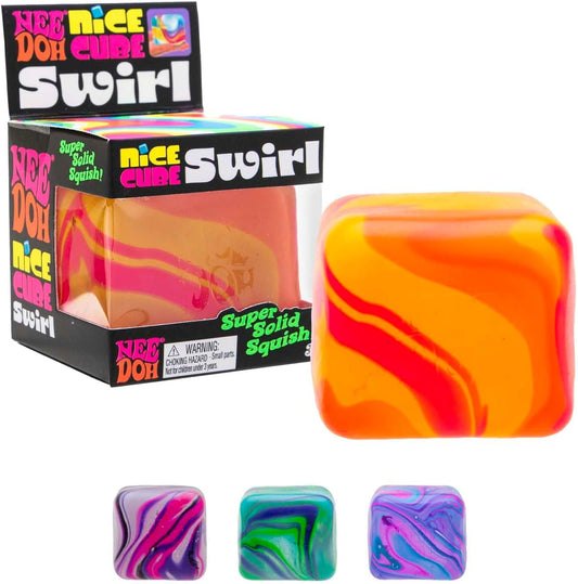 Swirl Nice Cube, Satisfying Square Shaped Sensory Toy, Colors May Vary