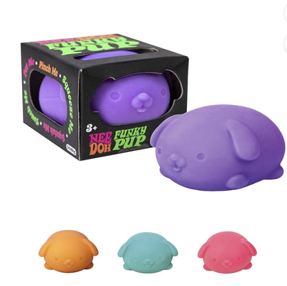 FUNKY PUP DOG SQUSHI, STRESS RELIEVER, FIDGET, SENSORY BALL, 1 COLORS