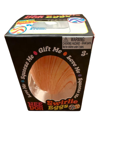 NEW NEE DOH SENSORY FIDGET STRESS RELIVER SWIRLIE EGG (1 RANDOM COLOR