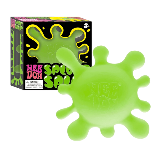Neon Green Nee Doh Squeeze Gel Sploot Splat Ball Hand Relaxation &amp;