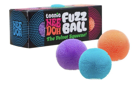 teenie fuzz ball stress relief ball - 3 pack