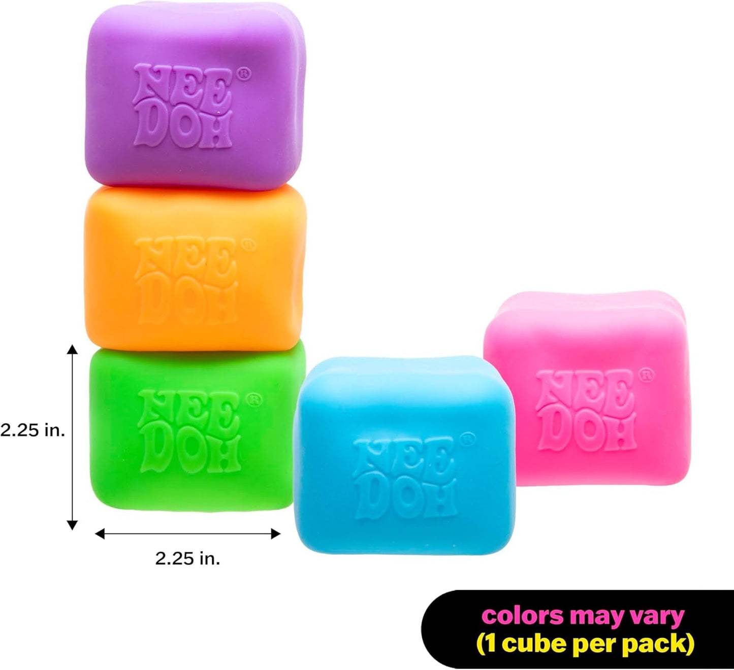 Nice Cube Glow - Sensory Toy with a Super Solid Squish - Glows in The