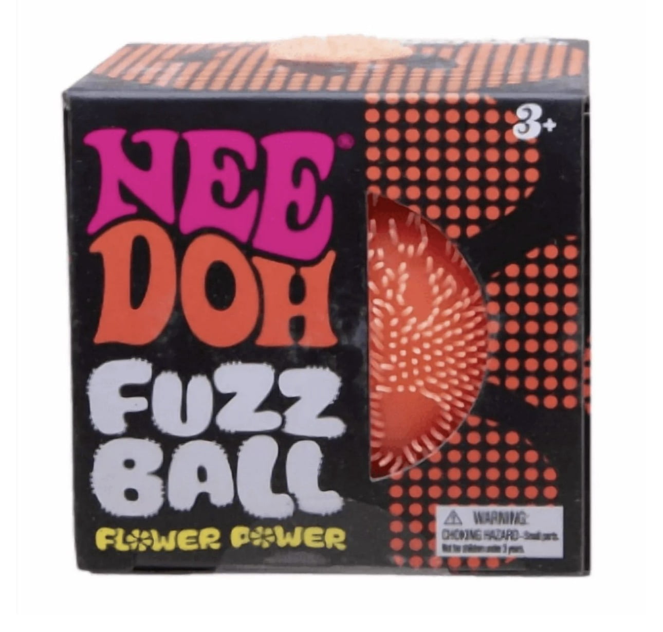 FUZZ BALL FLOWER POWER, 1 RANDOM COLOR CHOSEN, STRESS BALL RELIEVE, SE