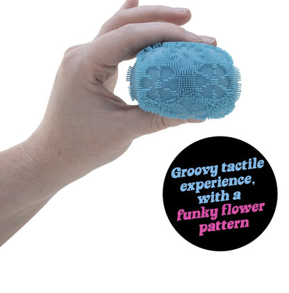 FUZZ BALL FLOWER POWER, 1 RANDOM COLOR CHOSEN, STRESS BALL RELIEVE, SE
