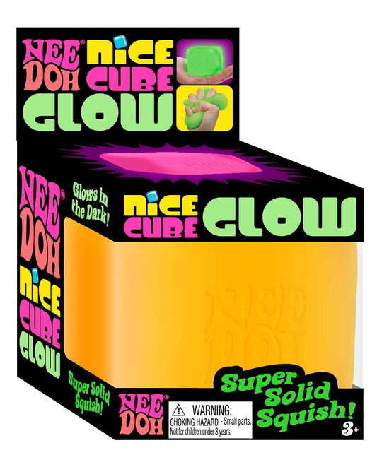 Nice Cube GLOW ORANGE Stress Ball (Glows in the Dark!)