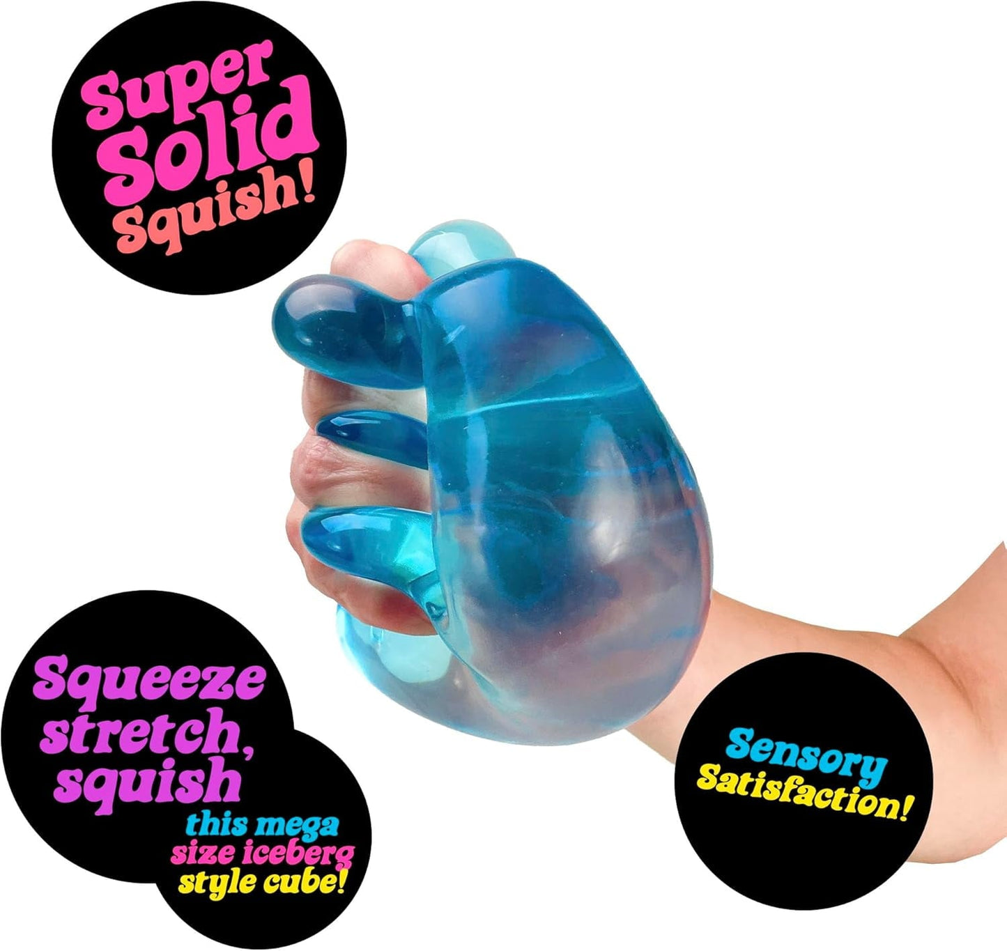 Nice Berg, Satisfying Square Shaped Sensory Toy, Blue, Children Ages 3