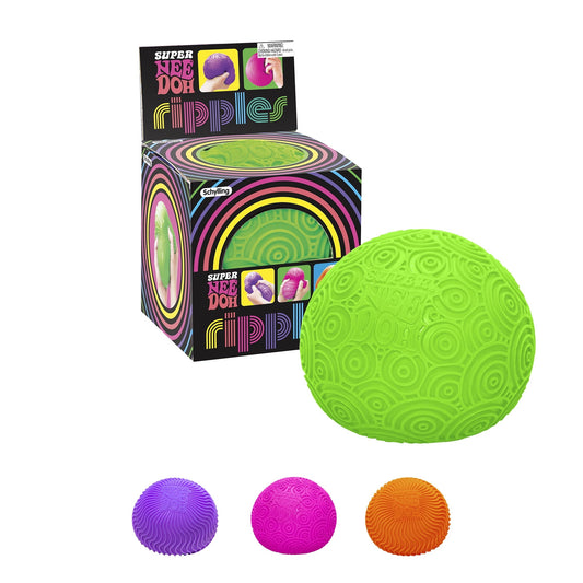 , Super Ripples Fidget Ball - Rubber, Novelty Toy, (1 Piece, Color May