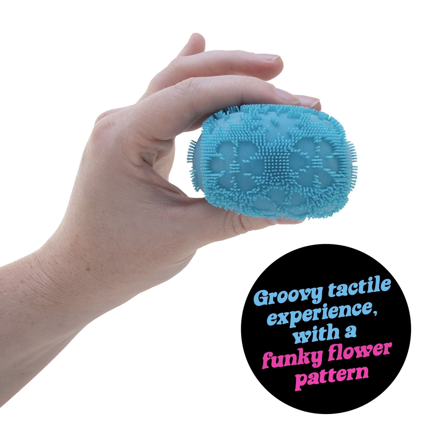 Fuzz Ball Flower Power Novelty Fidget Toy, (1 Piece, Color May Vary),