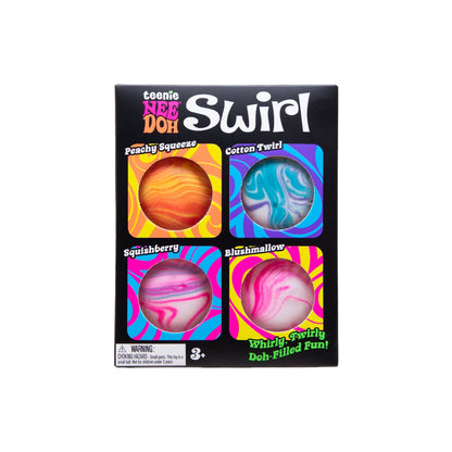 Teenie Swirl, Satisfying Sensory Toy, (4 Pack Colors May Vary), Childr
