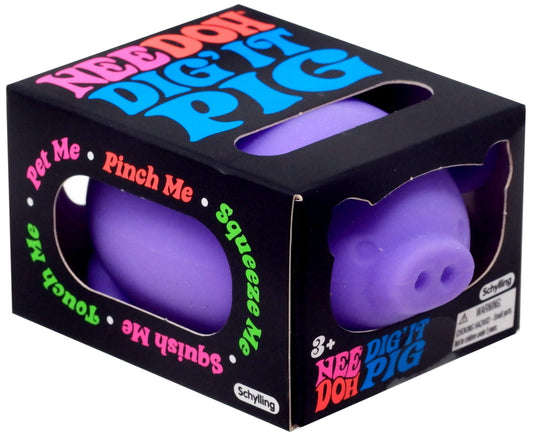 Dig' It Pig Purple Squeezable Stress Ball, 1 Piece