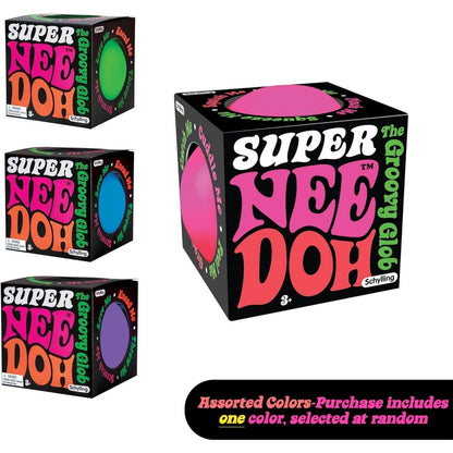Super NeeDoh – Jumbo Stress Ball – 4.5″ – Assorted