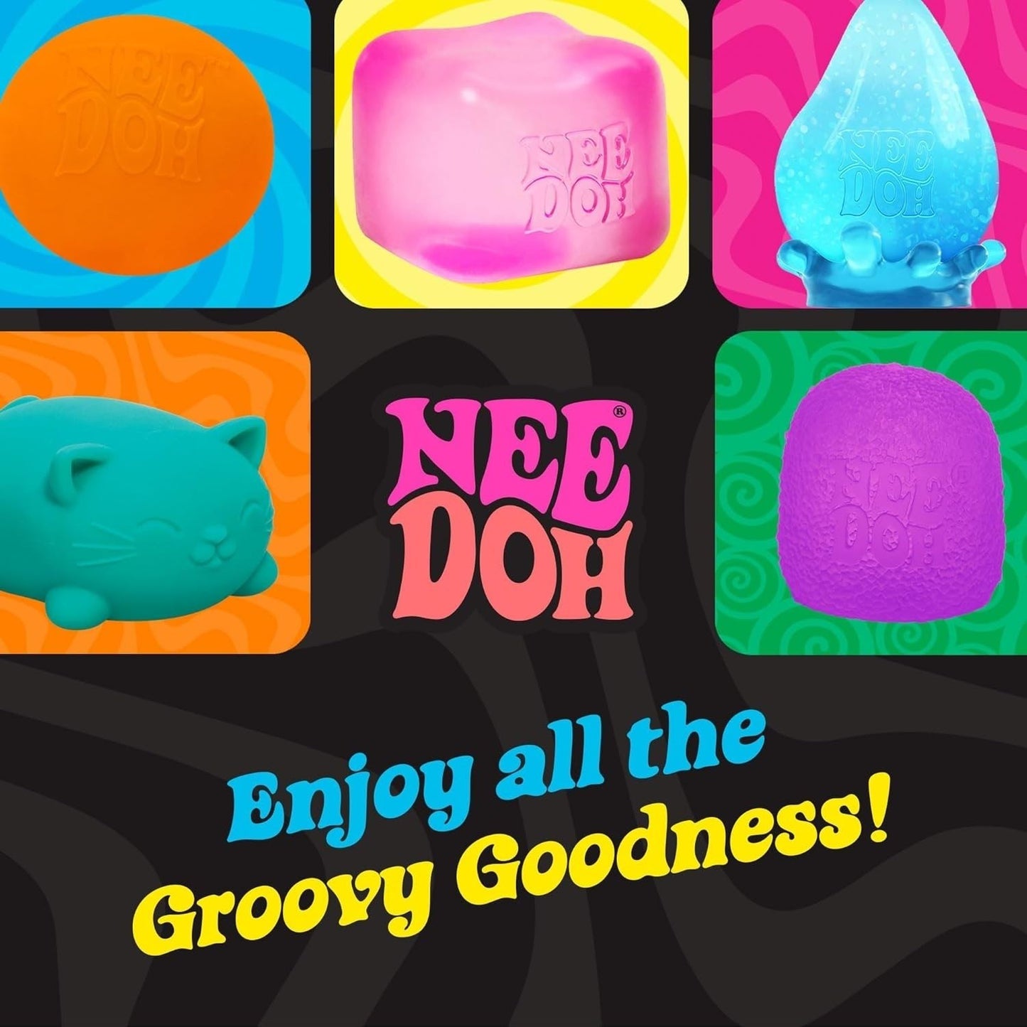 Super NeeDoh – Jumbo Stress Ball – 4.5″ – Assorted