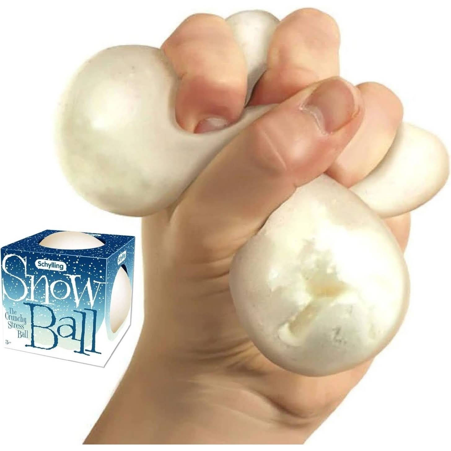 NeeDoh Snow Ball Stress Balls – Crunchy & Squishy – 2 Pack