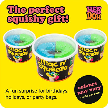 NeeDoh Mac ‘N’ Squeeze – 4 Squishy Noodles – Assorted
