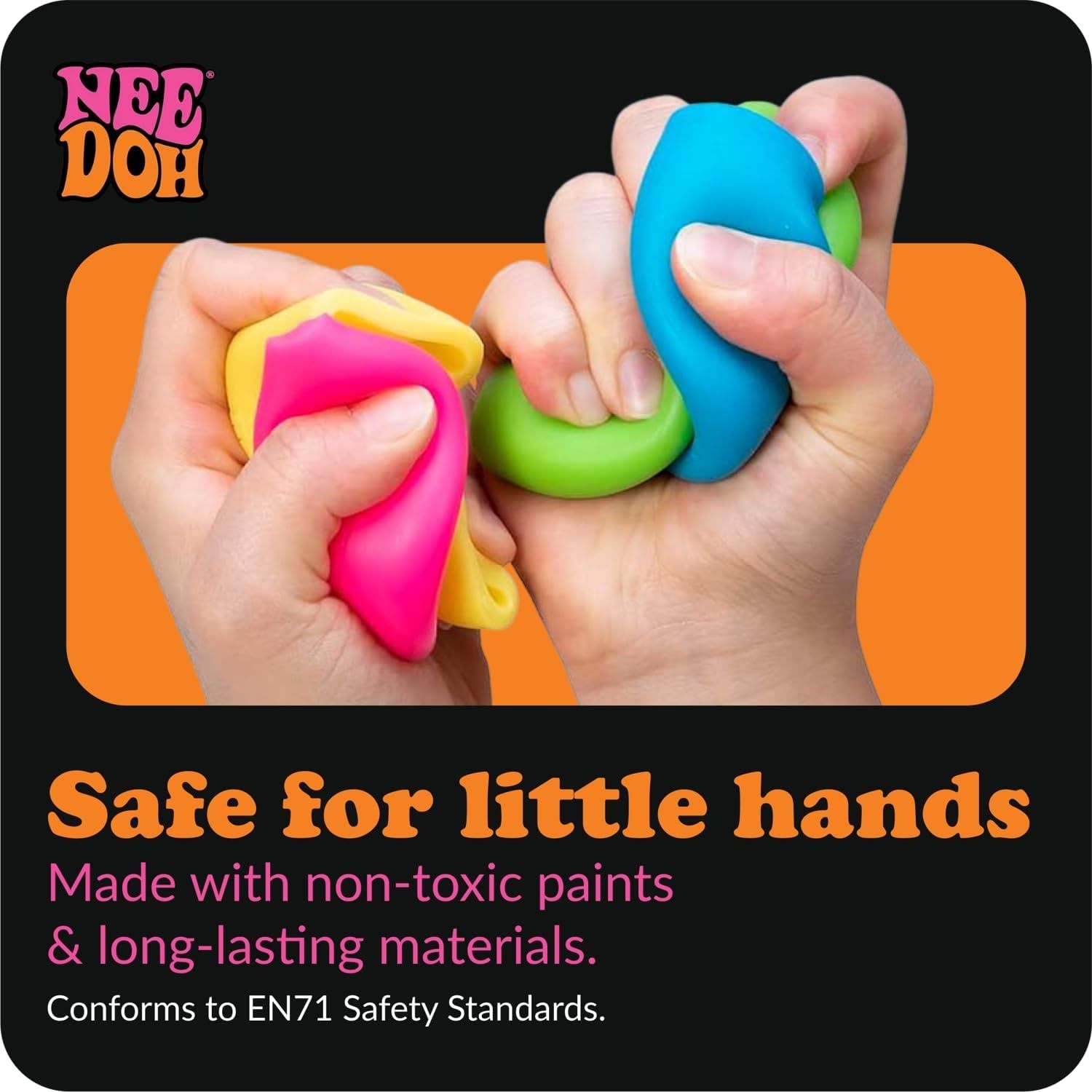 NeeDoh Mac ‘N’ Squeeze – 4 Squishy Noodles – Assorted