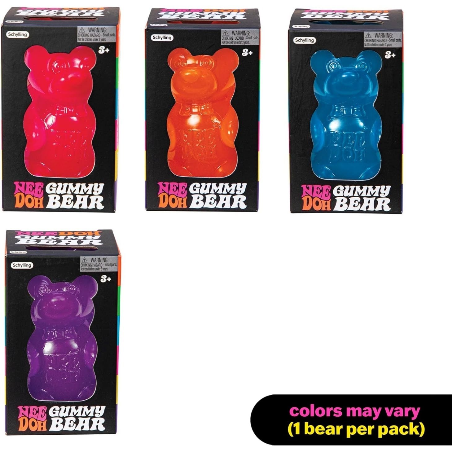 NeeDoh Gummy Bear – Jelly Sensory Toy – 3.5″