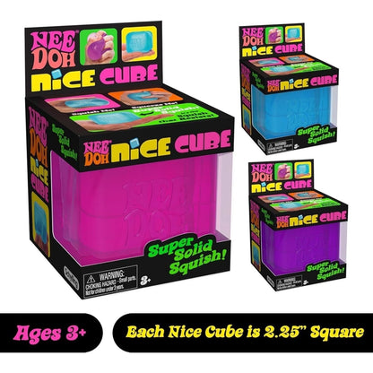 NeeDoh Nice Cube – Solid Squish – Pink